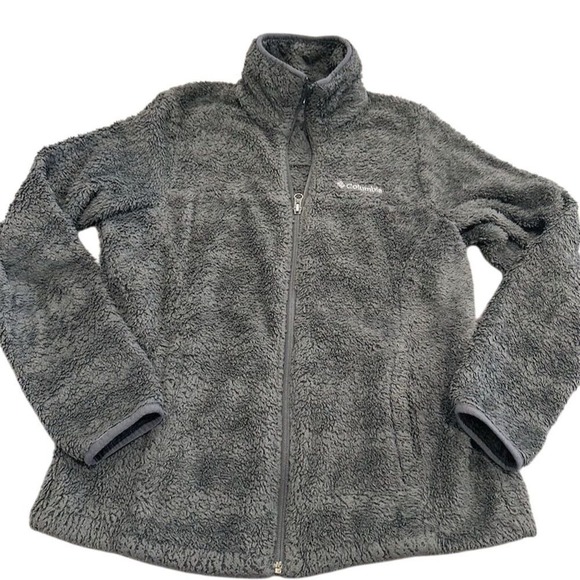 Columbia Women's Black Fleece Jacket Size S Full Zip‎ Casual Warm - Picture 2 of 4